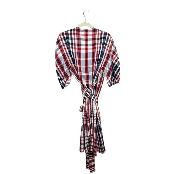 Scanlan Theodore Plaid Cocoon Sleeve Dress Sz. 4 - Picture 4 of 8
